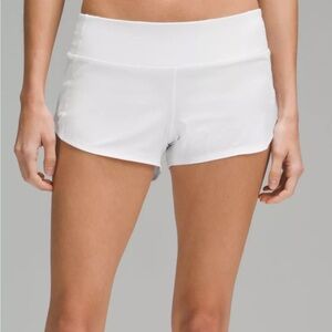 Lululemon Athletica White Athletic Shorts